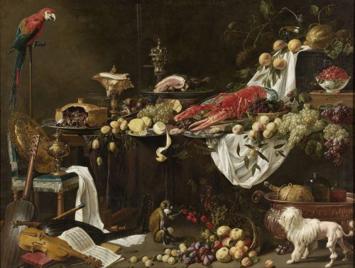 Banquet Still Life by Adriaen van Utrecht, 1644