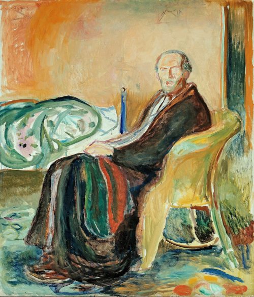 Self-Portrait with the Spanish Flu (1919) by Edvard Munch