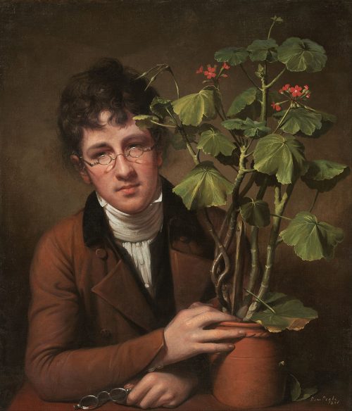 Rubens Peale with a Geranium (1801) by Rembrandt Peale