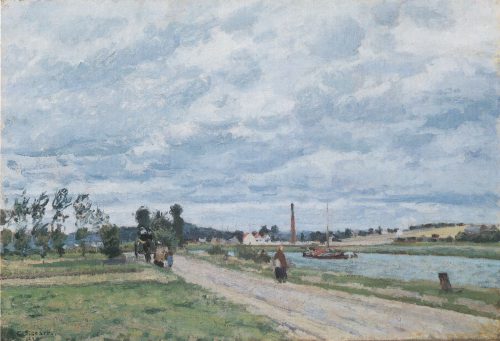 The Banks of the Oise near Pontoise (1873) by Camille Pissarro