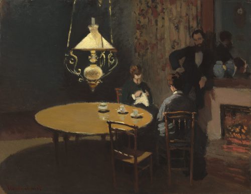 Interior, after Dinner (1869) by Claude Monet