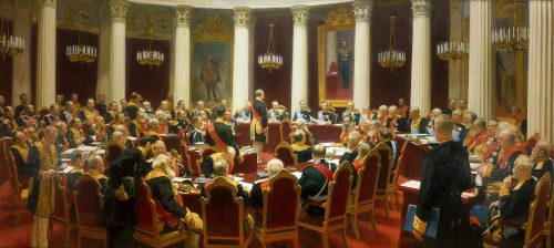 Ceremonial Sitting of the State Council on 7 May 1901 Marking the Centenary of its Foundation