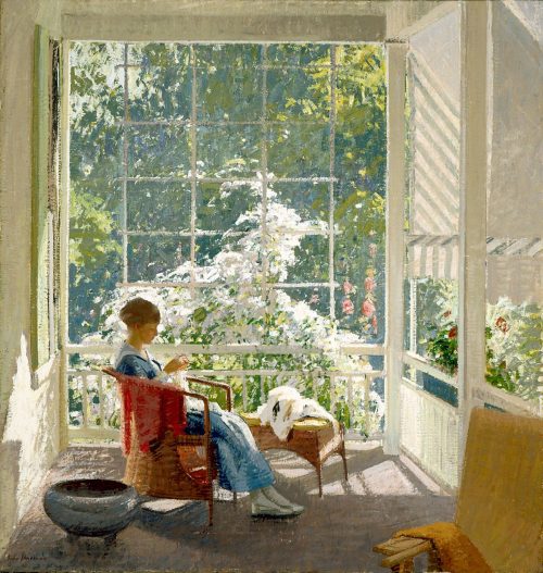 At the End of the Porch (1918) by John Sharman