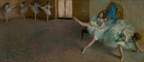 Before the Ballet (1892) by Edgar Degas