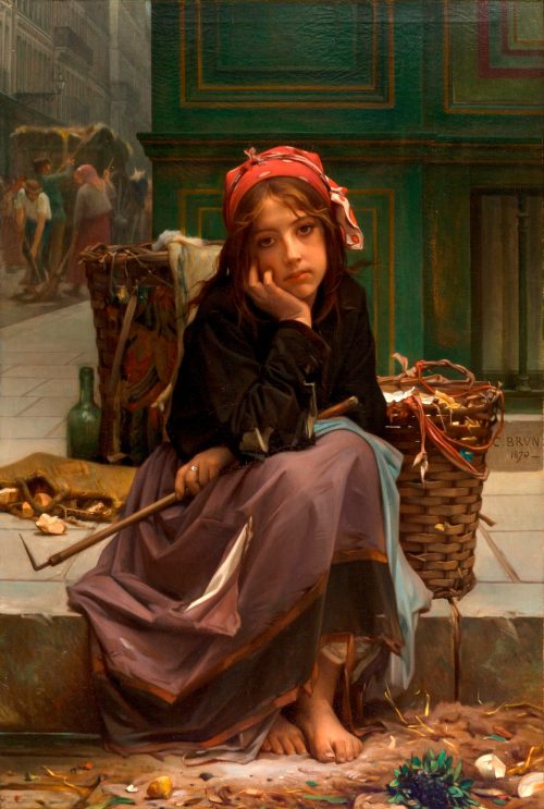 The young rag-gather by Guillaume-Charles Brun