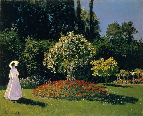 Woman in the Garden (1866) by Claude Monet