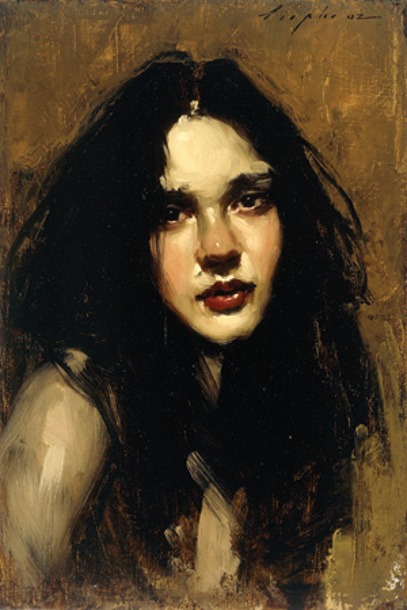 Head Study Brunette (2002) by Malcolm Liepke