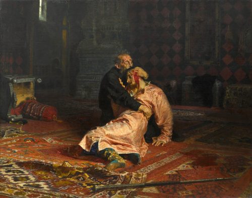 Ivan the Terrible and His Son Ivan on November 16th, 1581 by Ilya Repin