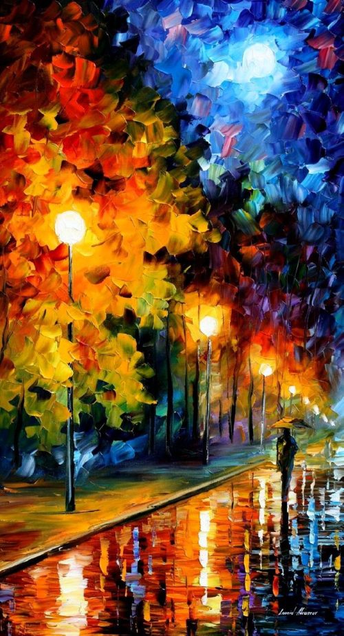 Blue Moon Light by Leonid Afremov
