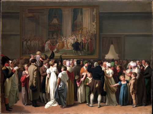 The Public Viewing David’s "Coronation" at the Louvre (1810) by Louis-Léopold Boilly