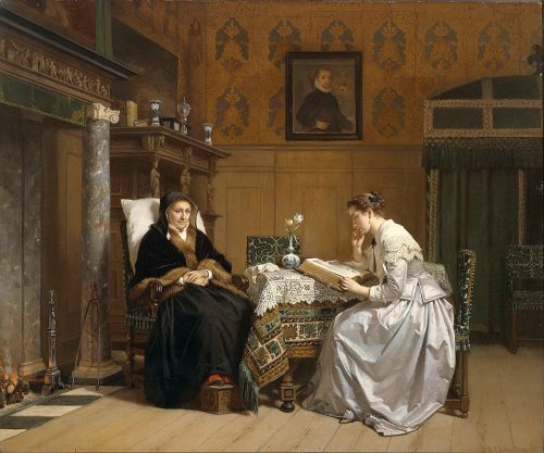 Sunday Morning (1865) by Hendrik Jacobus Scholten