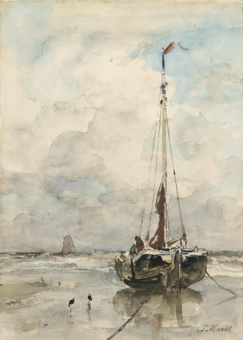 Visserspink aan het strand (1847) by Jacob Maris