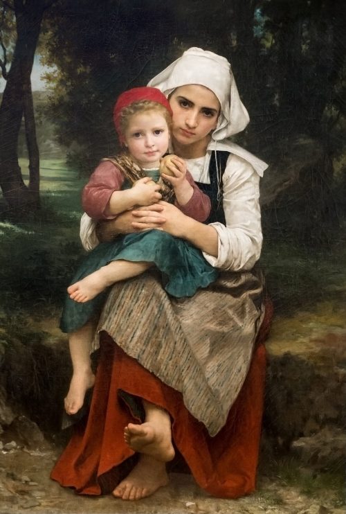 Breton Brother and Sister (1871) by William-Adolphe Bouguereau