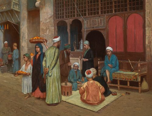 Outside A Coffee House by Rudolf Weisse