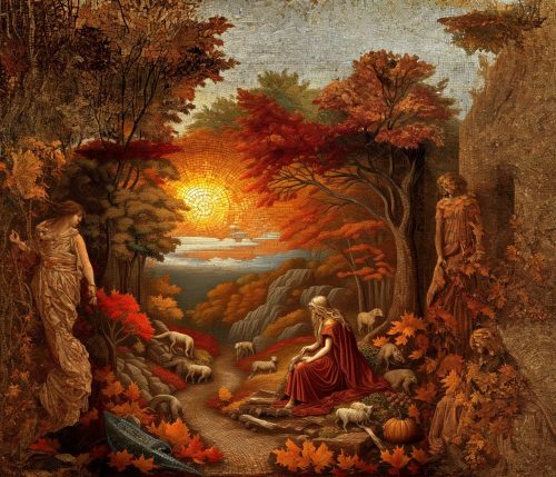 "Echoes of Time: The Colorful Mosaic Serenade,"