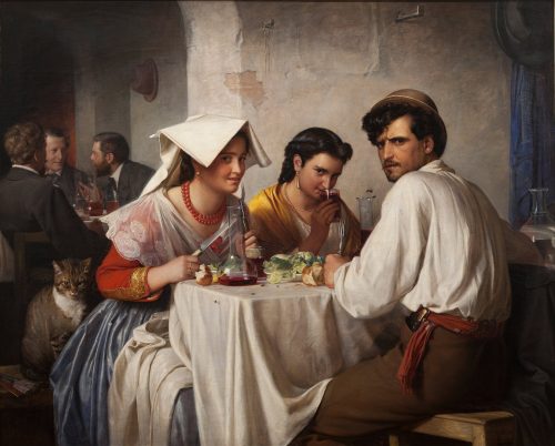 In a Roman Osteria (1866) by Carl Bloch