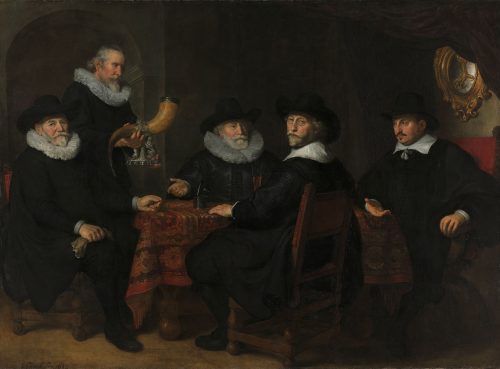 Portrait of the Governors of the Kloveniersdoelen (1642) by Govert Flinck