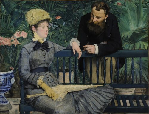 In the Conservatory (1879) by Édouard Manet