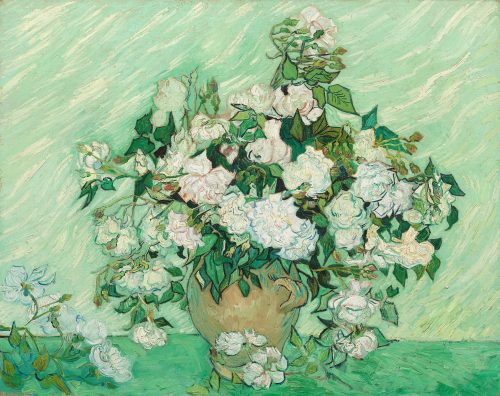 Roses (1890) by Vincent van Gogh