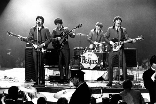 Beatles Perform In Washington, D.c by Michael Ochs Archives