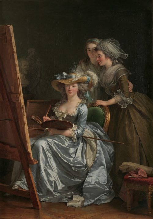 Self-Portrait with Two Pupils (1785) by Adélaïde Labille-Guiard
