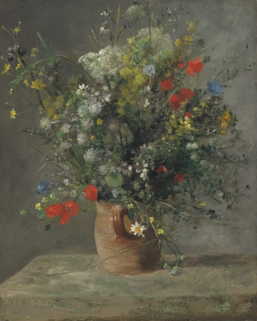 Flowers in a Vase (1866) by Auguste Renoir