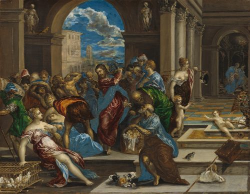 Christ Cleansing the Temple (1570) by El Greco