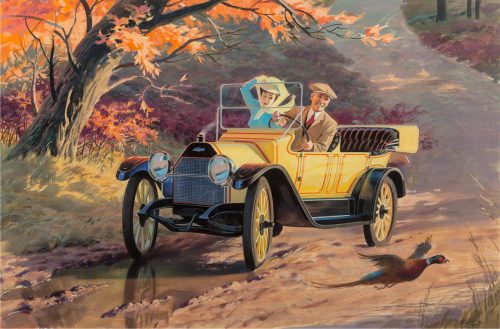 Couple in Chevrolet by William Medcalf