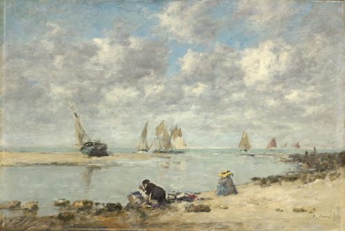 Washerwoman near Trouville (1876) by Eugène Boudin