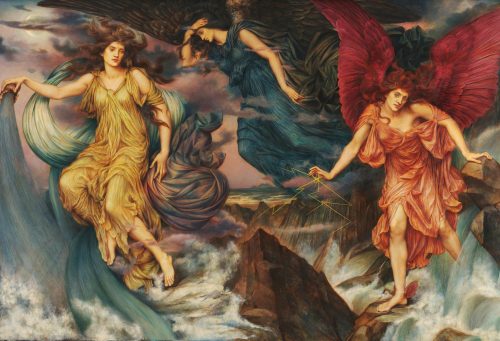 The Storm Spirits (1900) by Evelyn De Morgan