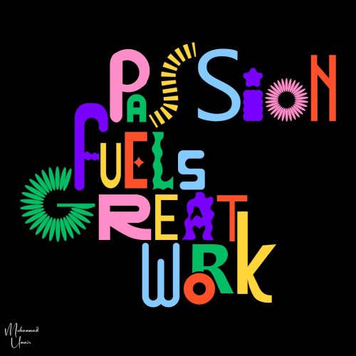 Typography by Muhammad Umair