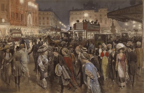 Piccadilly Circus (1900) by Fortunino Matania