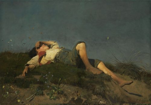 Shepherd Boy (1860) by Franz von Lenbach