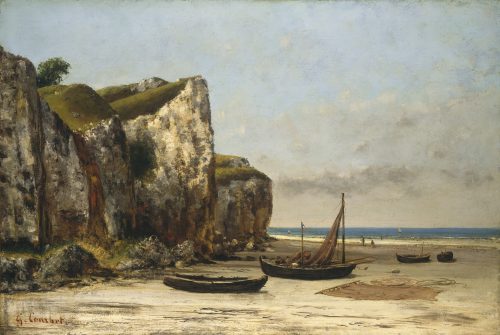 Beach in Normandy (1875) by Gustave Courbet