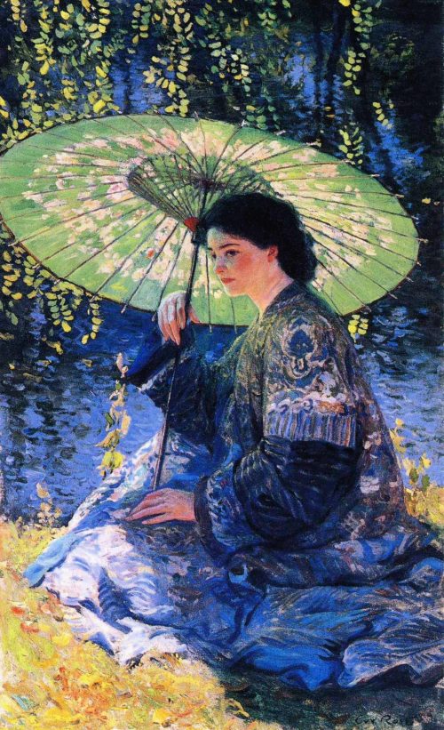 The Green Parasol (1911) by Guy Rose