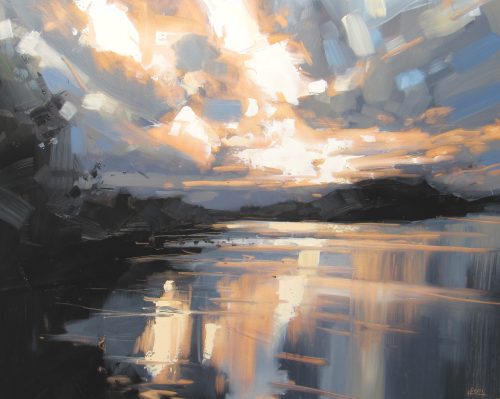 Bosley Mere, Evening by Hester Berry