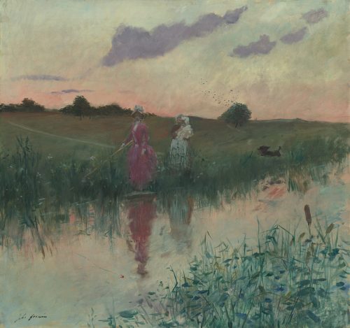 The Artist's Wife Fishing (1896) by Jean-Louis Forain