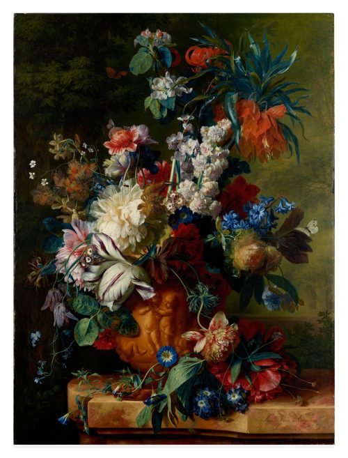Bouquet of Flowers in an Urn (1724) by Jan van Huysum