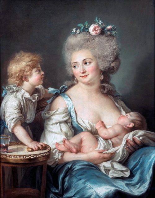 Portrait of Madame Charles Mitoire with Her Children by Adélaïde Labille-Guiard