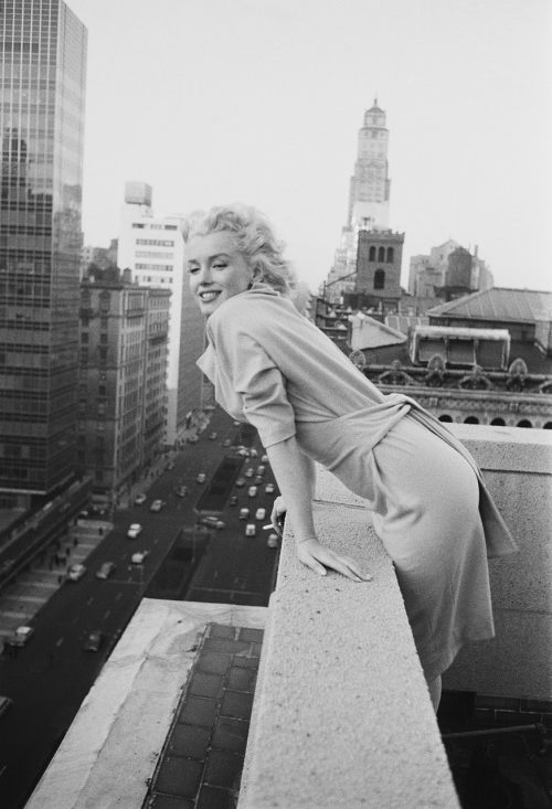 Marilyn On The Roof Art Print by Michael Ochs Archives