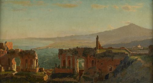 Mount Aetna from Taormina (The Birmingham Version) (1871) by William Stanley Haseltine