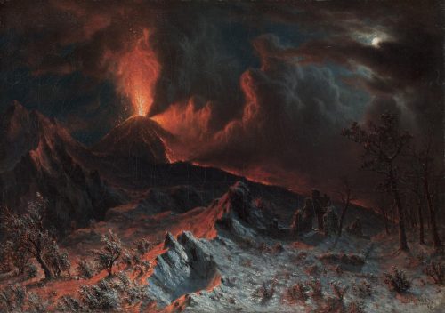 Mount Vesuvius at Midnight (1868) by Albert Bierstadt