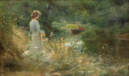 The Backwater Jigsaw Puzzle by Charles William Wyllie