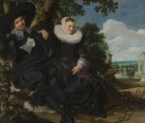 Portrait of a Couple, Probably Isaac Abrahamsz Massa and Beatrix van der Laen (c. 1622) by Frans Hals