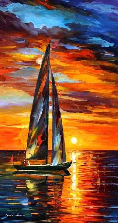 Sailing With The Sun - Leonid Afremov