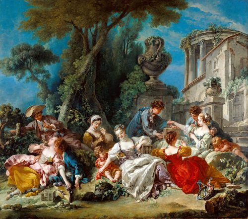 The Bird Catchers (1748) by François Boucher