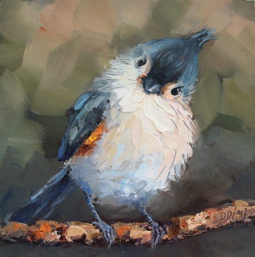 Tufted Titmouse bird by DukeJacobART