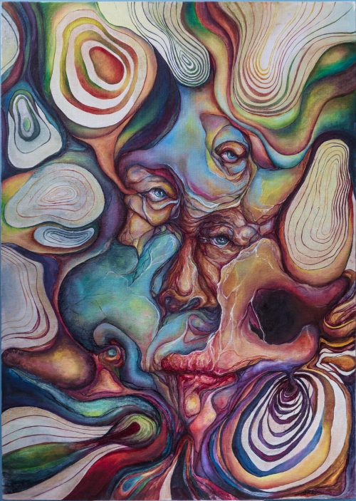 "Clutter" oil painting by ANAA
