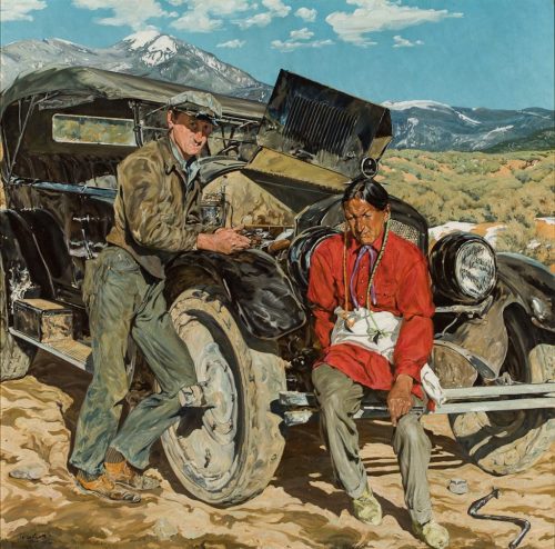 Bob Abbott and His Assistant (1935) by Walter Ufer