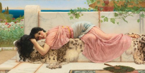 When the Heart is Young (1902) by John William Godward